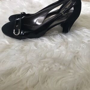 BLack suede Theory pumps 39